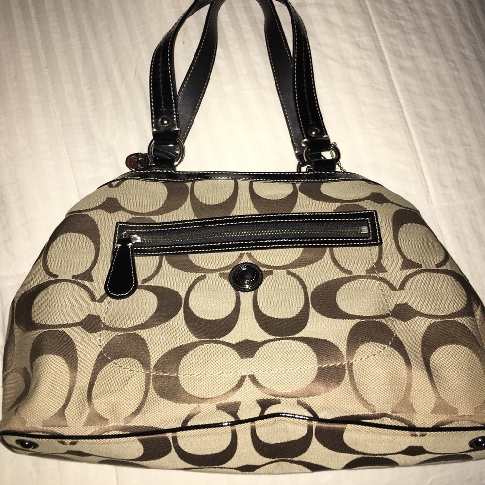 COACH Signature Laura Handbag